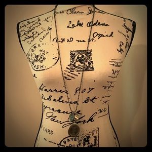 Stamped Letter “F” Necklace